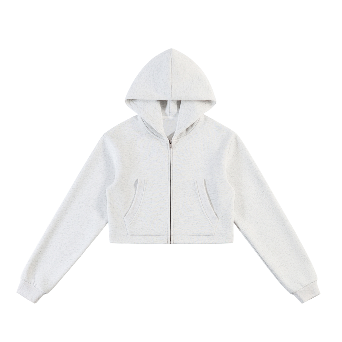 Uplift Set Cropped Zip-Up Hoodie