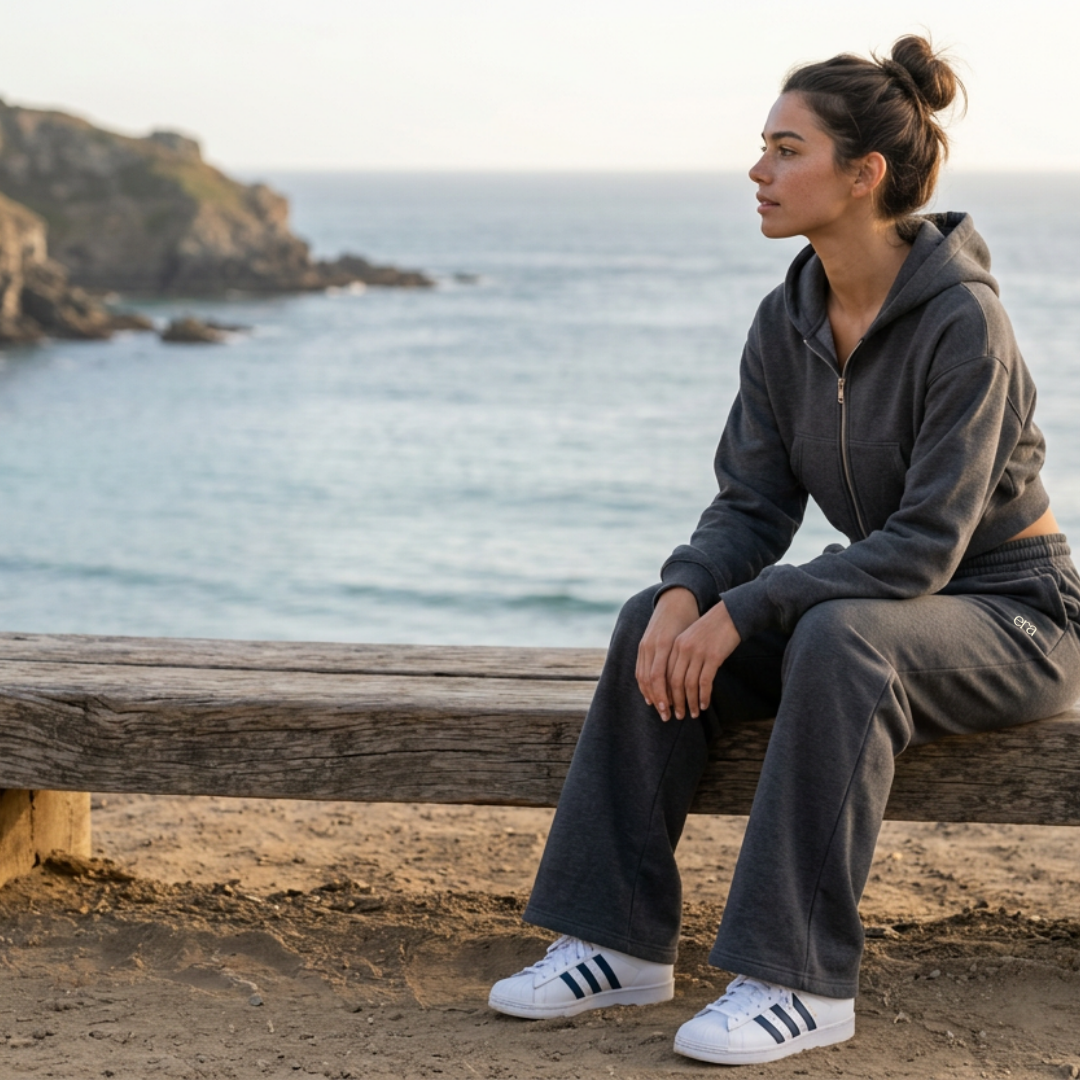 Uplift Set Cropped Zip-Up Hoodie