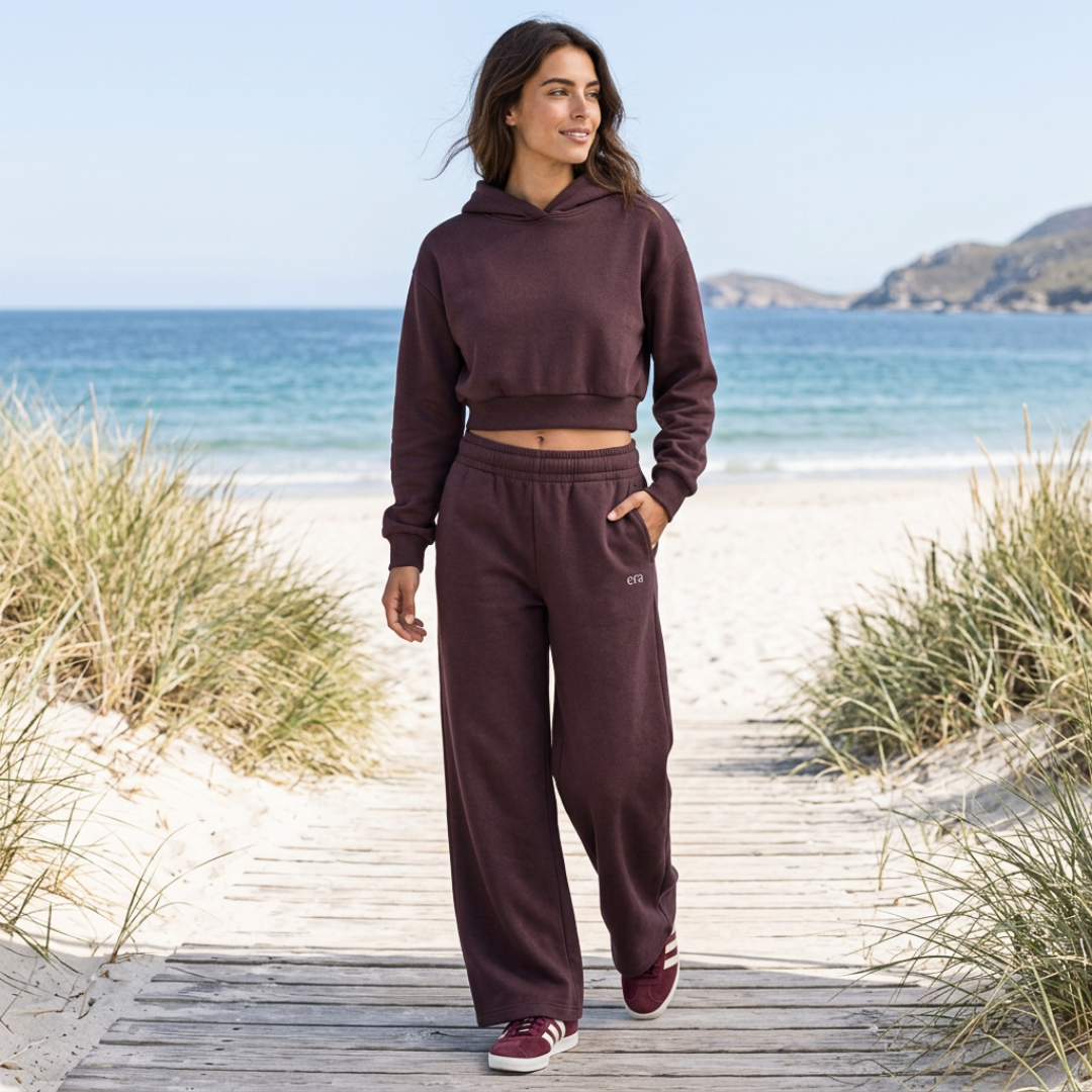 Uplift Set Drawstring Straight-Leg Sweatpants