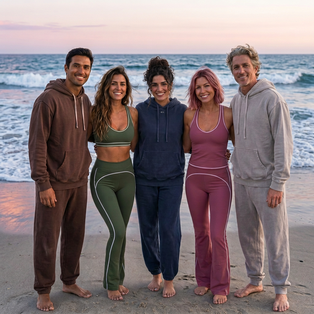 Era ocean-front group with the middle woman’s hair corrected to natural dark brown