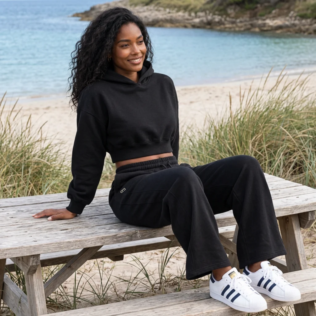 Uplift Set Drawstring Straight-Leg Sweatpants