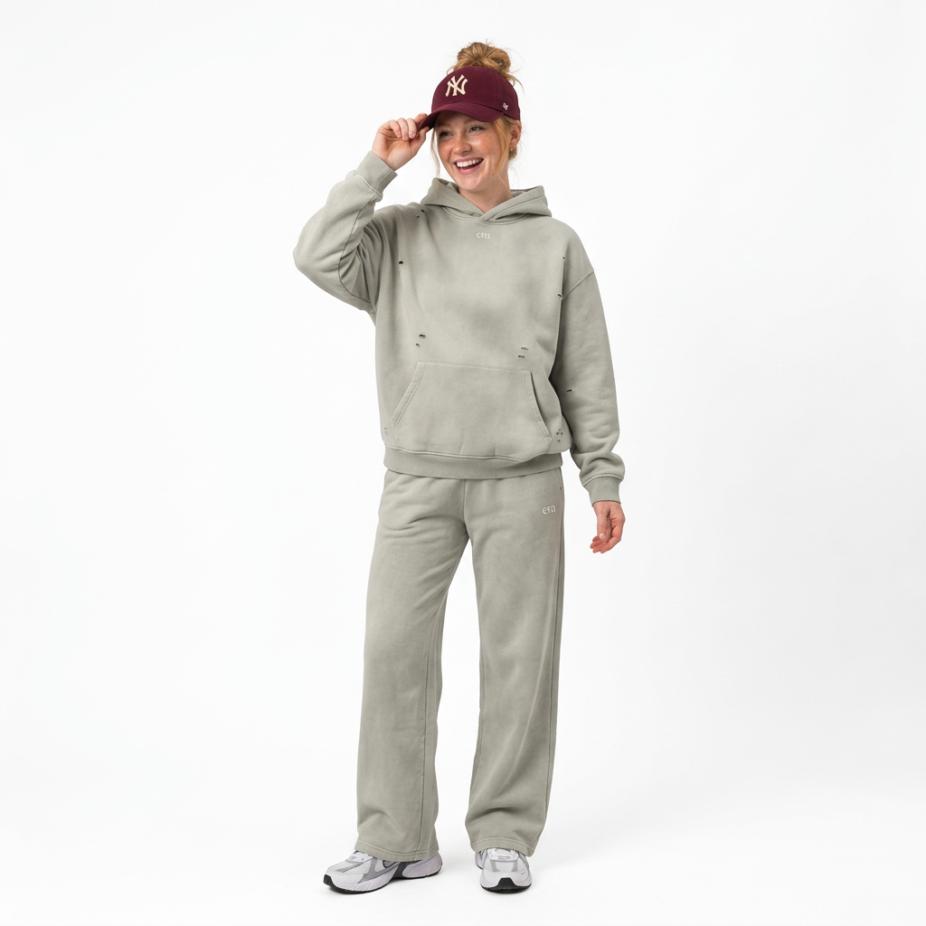 Full-body Light Gray Signature matching set