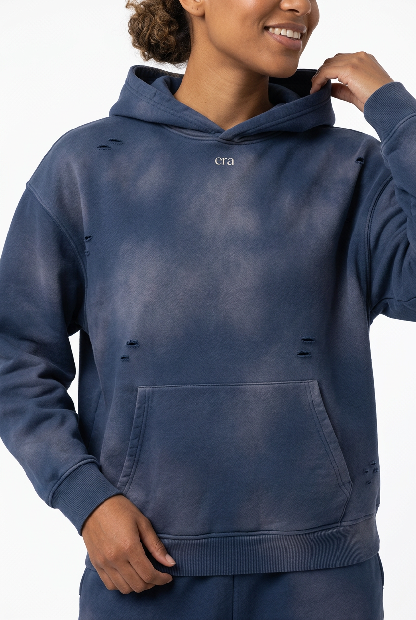 Navy Signature neckline and construction detail