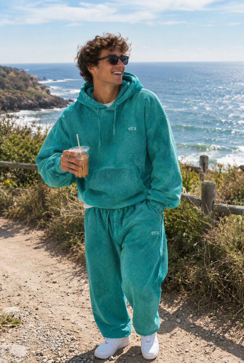 Teal Era matching set at the coastal overlook