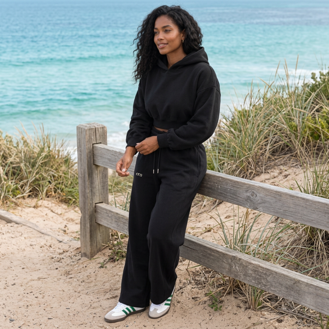 Uplift Set Cropped Zip-Up Hoodie